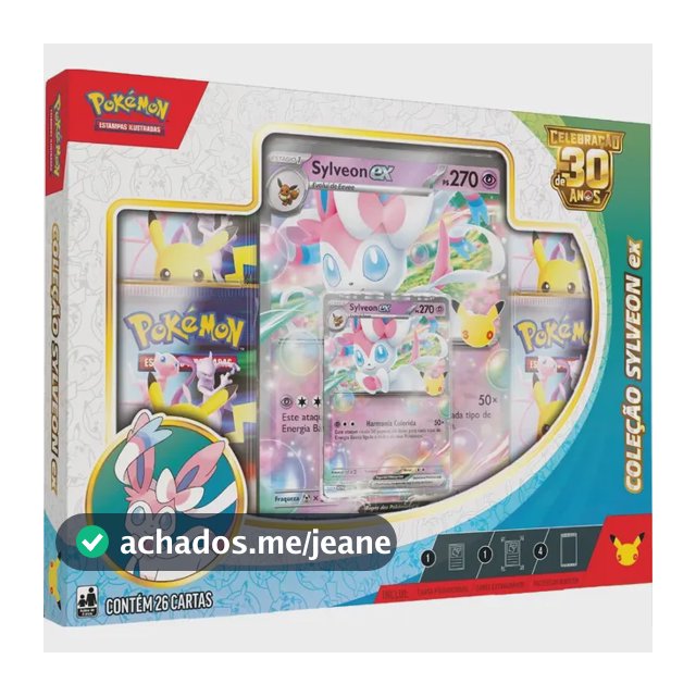Pokémon Celebração De 30 Anos  Box Ex Sylveon Sylveon Ex