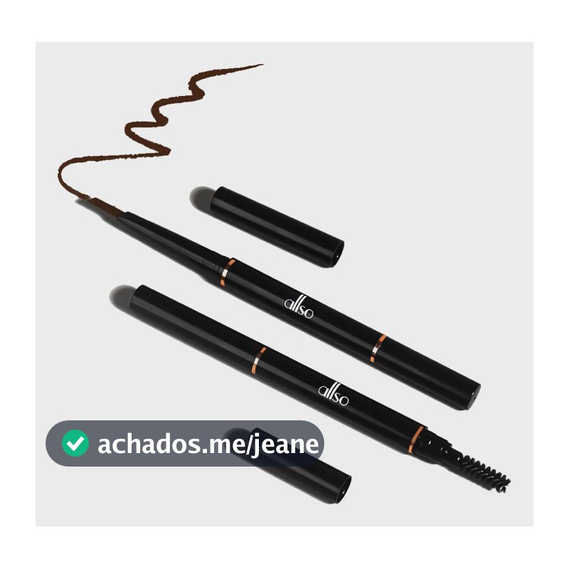 Lápis De Sobrancelha Prova D'água Fio A Fio Definidor Allso Brown