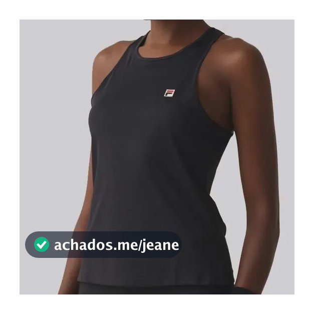Regata Fila Tennis Basic Tank Feminina Preta
