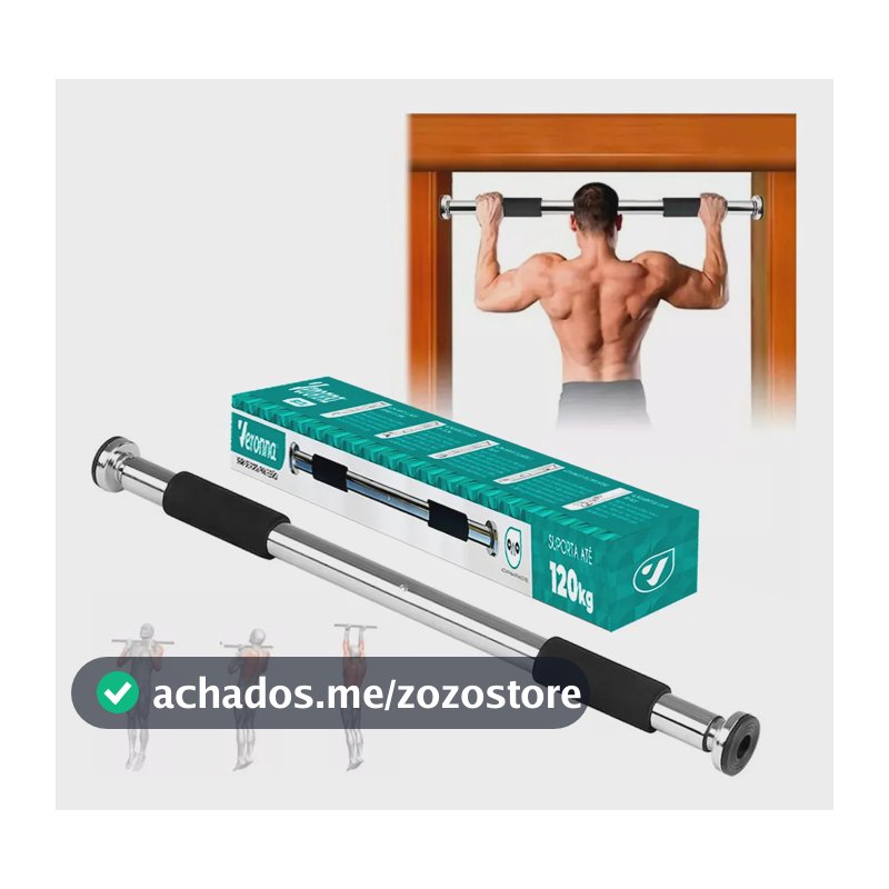 Barra Fixa De Porta 120Kg Para Malhação Malhar Excelente Qualidade Veronna