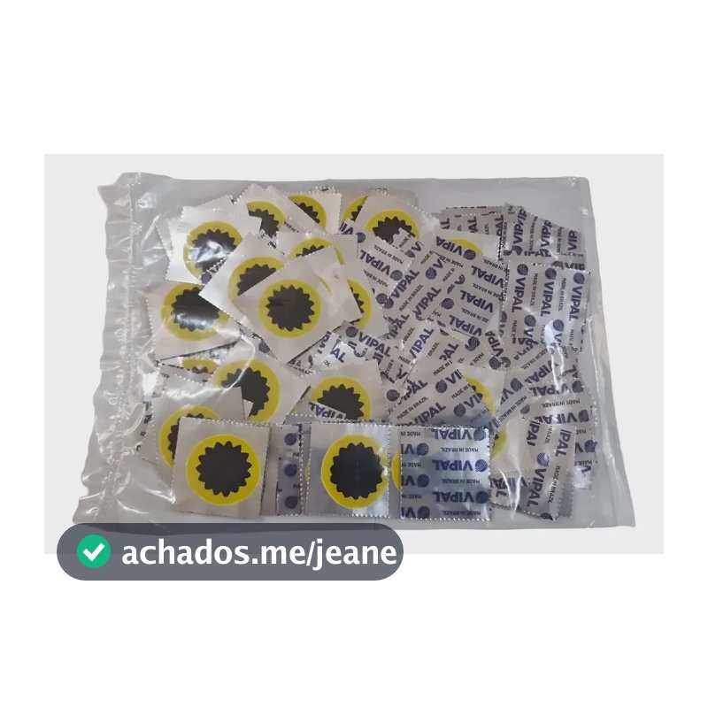 Remendo Reparo Estrela Pneu Câmara Ar Bike Vipal C/ 100un