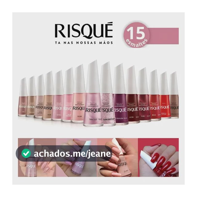 Risqué Kit Com 15 Esmaltes Novo Hipoalergênicos Atacado 8ml Variadas