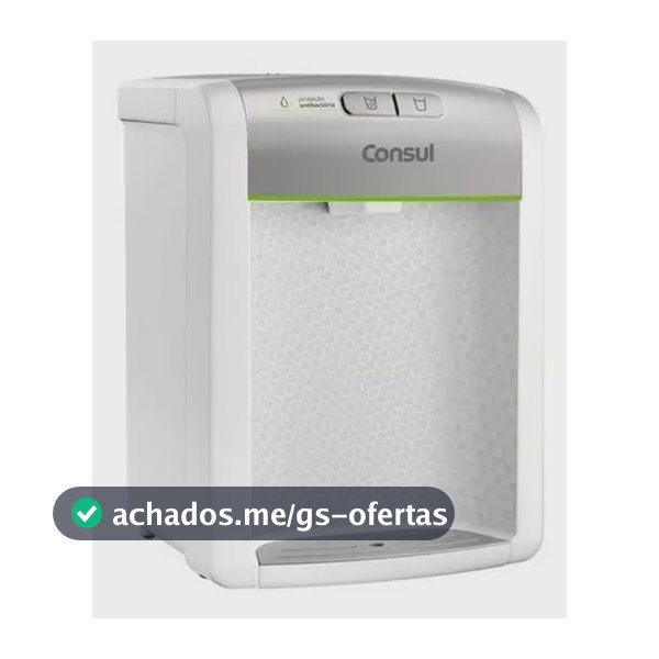 Purificador De Água Consul refrigerado Natural E Gelada com proteção antibactérias Bivolt Consul Branco - CPB34ASVNA
