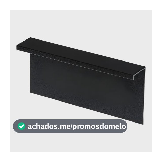 Rodapé Invertido Parede Flutuante Aba Para Led 5cmx2cmx3,00m