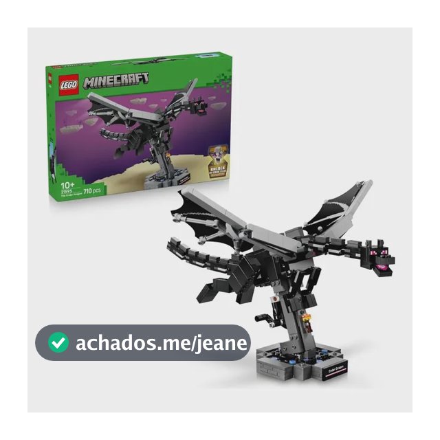 Blocos de montar LegoMinecraft 21595 710 peças em caixa