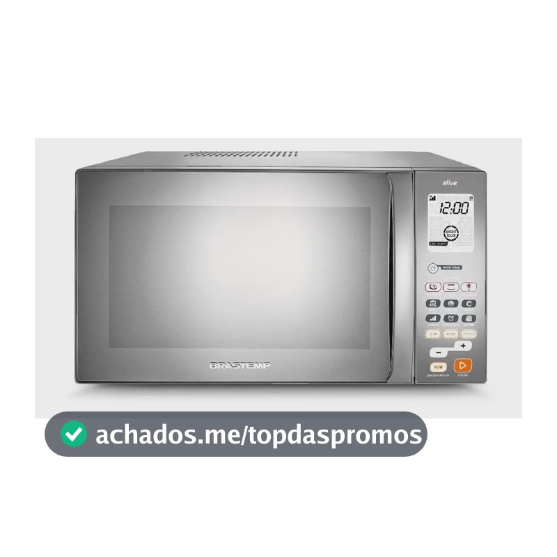 Micro-ondas Brastemp 38L Inox Espelhado Grill - BMJ38AR