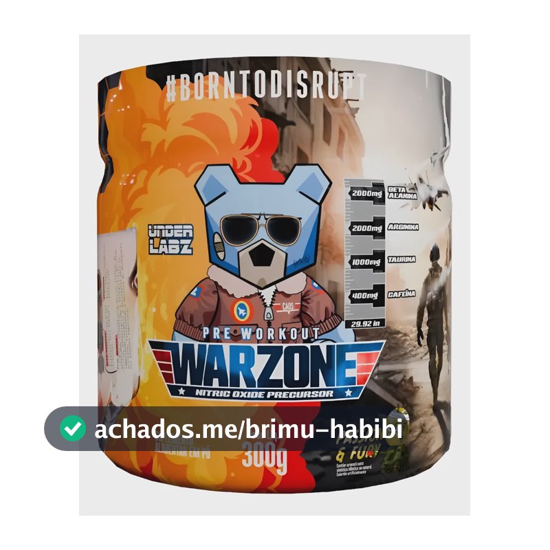 Pré Treino Under Labz Warzone Cafeína Beta Alanina Arginina