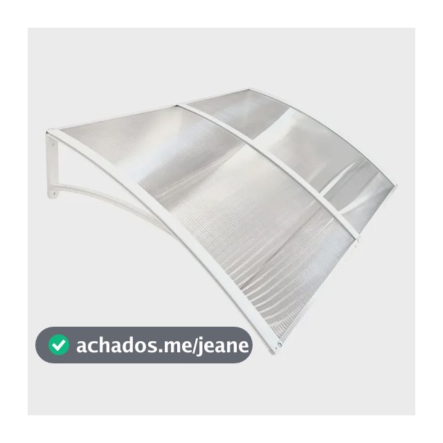 Toldo Policarbonato Modular 120x70cm  Cobertura Porta Janela