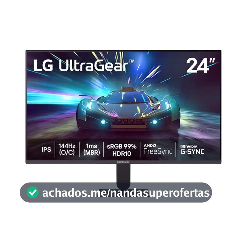 Monitor LG UltraGear™ 24G411A-B 24",FHD, 144Hz, 1ms (MBR), NVIDIA G-SYNC, AMD FreeSync, HDR10