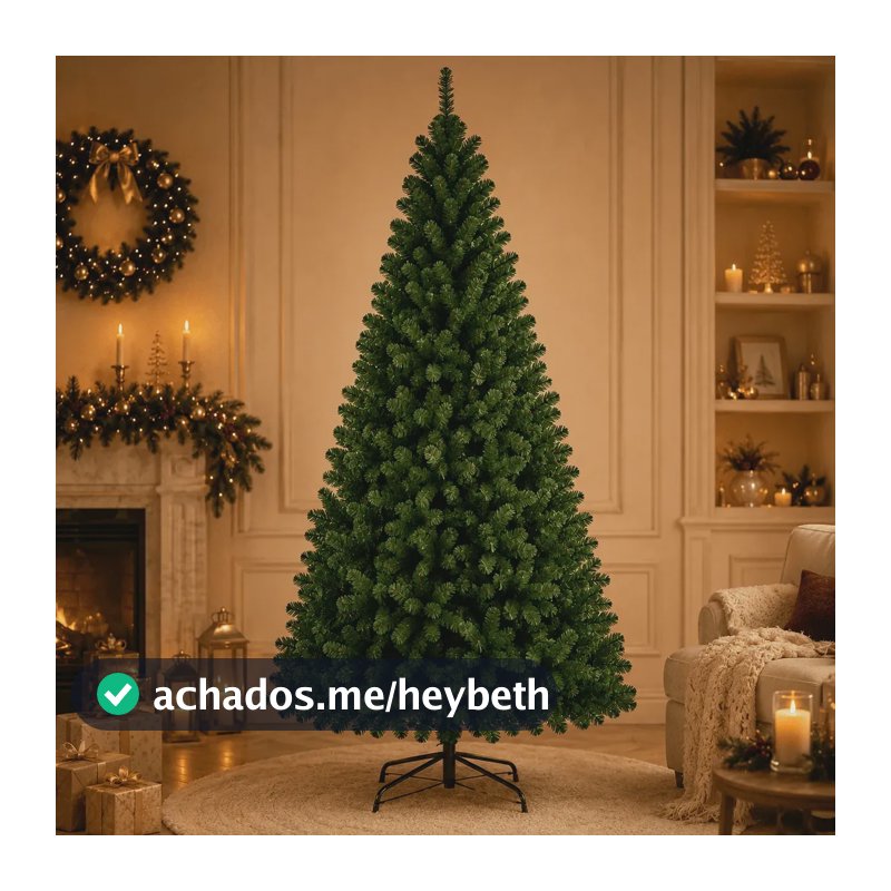 Árvore De Natal 2 Metros 600 Galhos Grande Tradicional Luxo Cor Verde