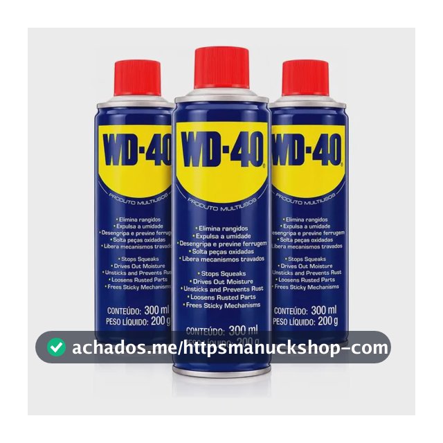 3 Und Wd40 Spray Produto Multiuso Lubrifica Desengripa 300ml