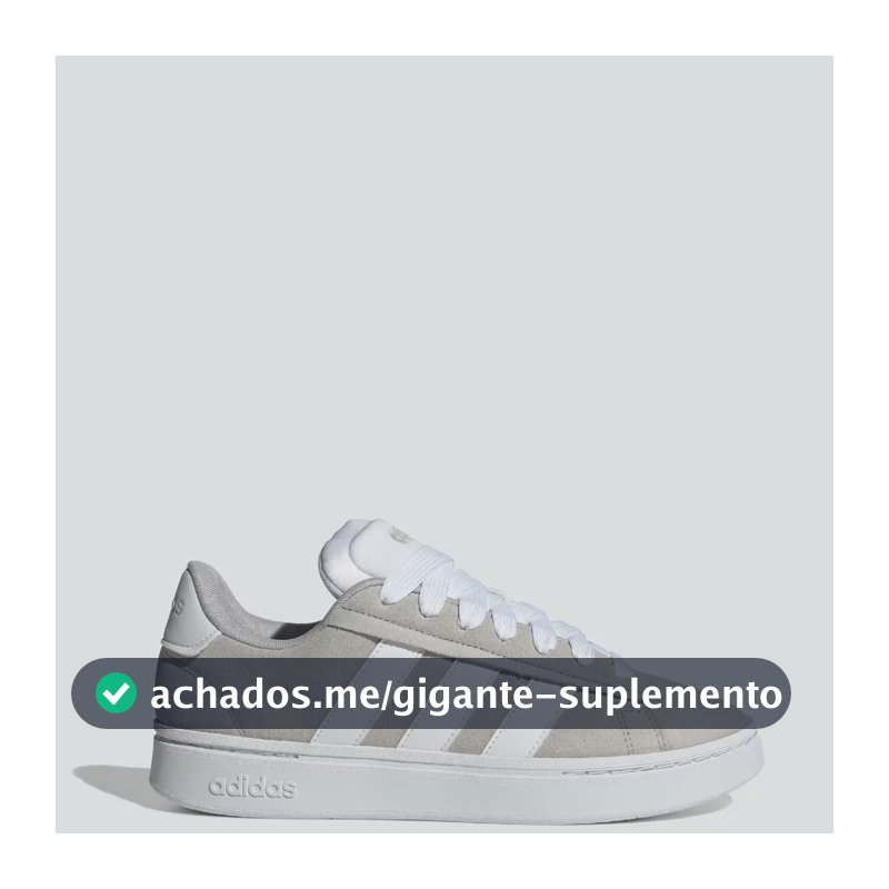 Tênis Masculino Grand Court Alpha 00s adidas Grey Two / Cloud White / Grey Two Liso 40 Br