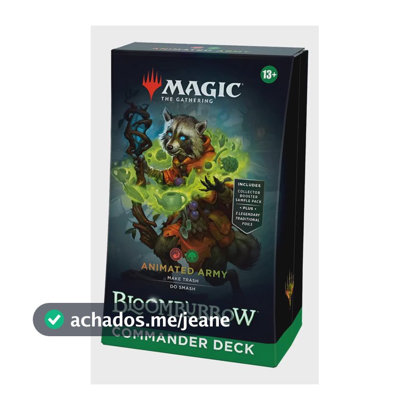 Magic MTG Commander Deck Bloomburrow - RG - animated army - Inglês