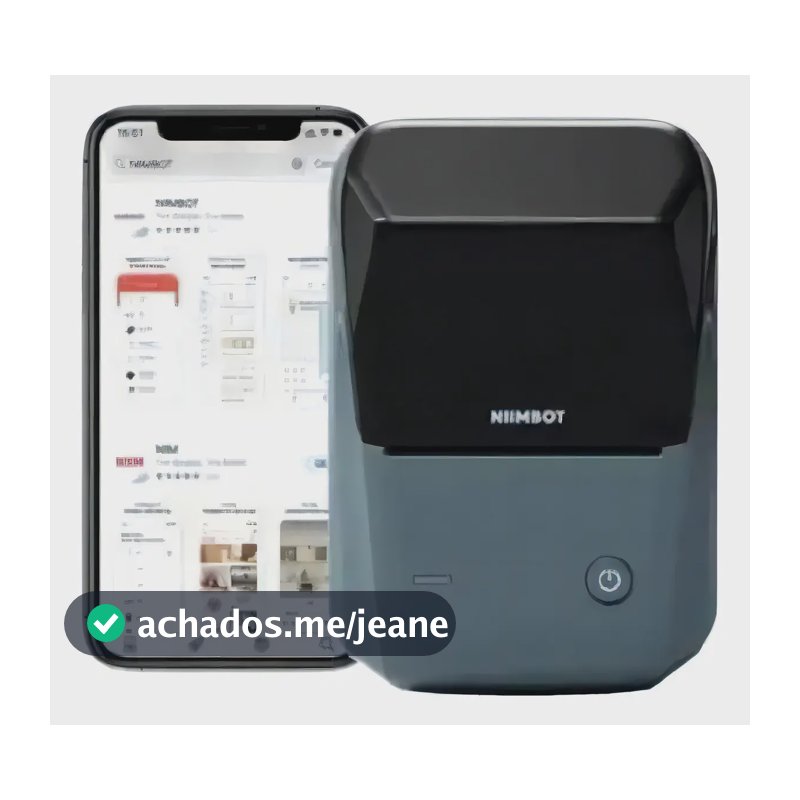 Mini Impressora de Etiquetas Niimbot B1 Cinza Bluetooth