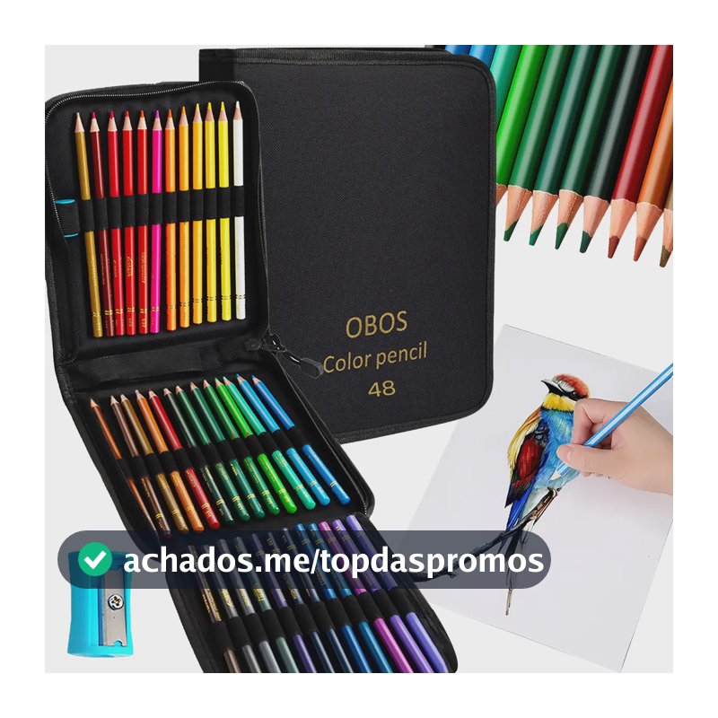120 Kit Lápis De Cor,desenho Artístico Com Caixa De Lapis 48 Lápis