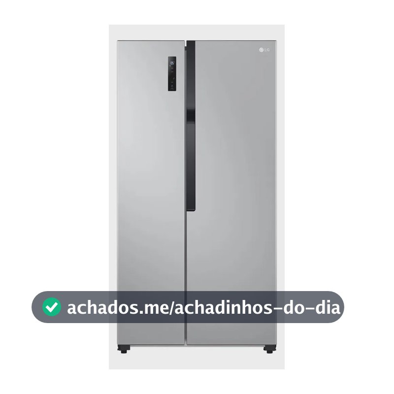 Geladeira Side by Side LG Frost Free 519 L Inox Look Inverter