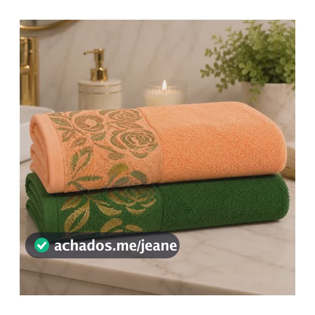 Kit 2 Toalhas De Banho Grande Gigante 75 X 150 Tear Jacquard Sortida Kit 02 Sortida