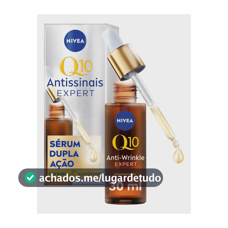NIVEA Q10 Sérum Antissinais Expert Dupla Ação 30ml, Previne e Reduz Rugas, Renova a Pele, Hidratação Profunda