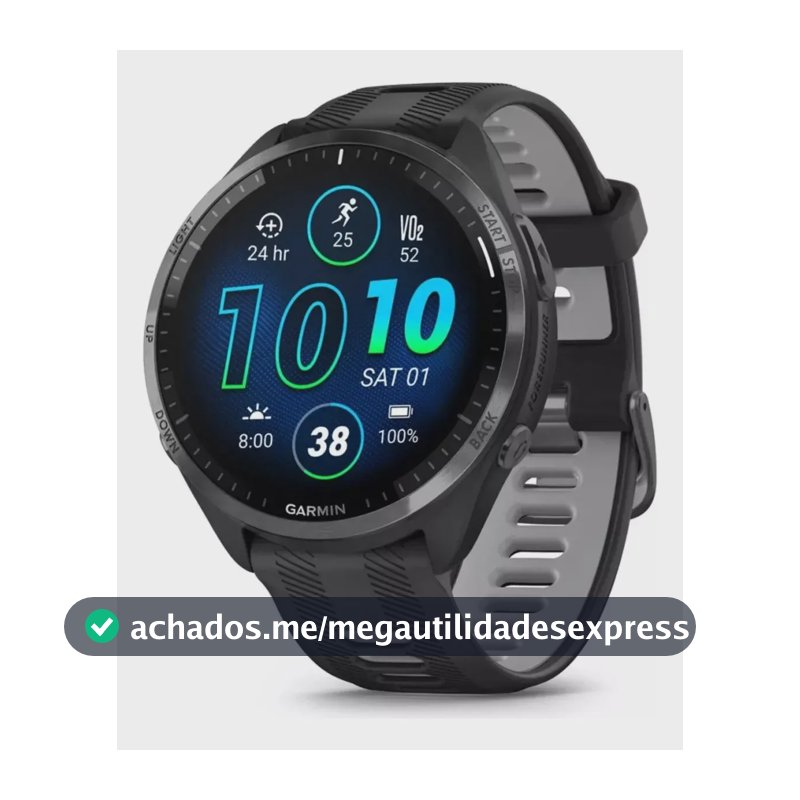 Garmin Forerunner 965 Preto Amoled 47mm Touchscreen