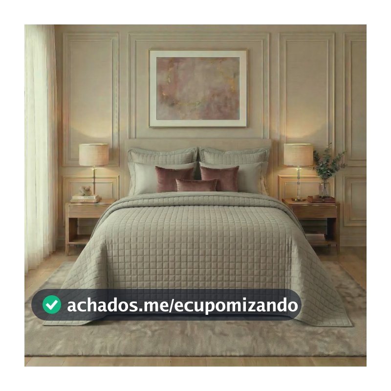 Colcha Cobre Leito Lisa Matelada Dupla Face Microfibra 3 Pçs Cinza