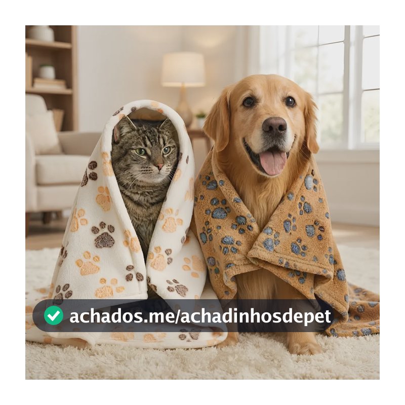 Kit 2 Mantas Pet Mantinha Cobertor Soft Gato Cachorro Cores Macho