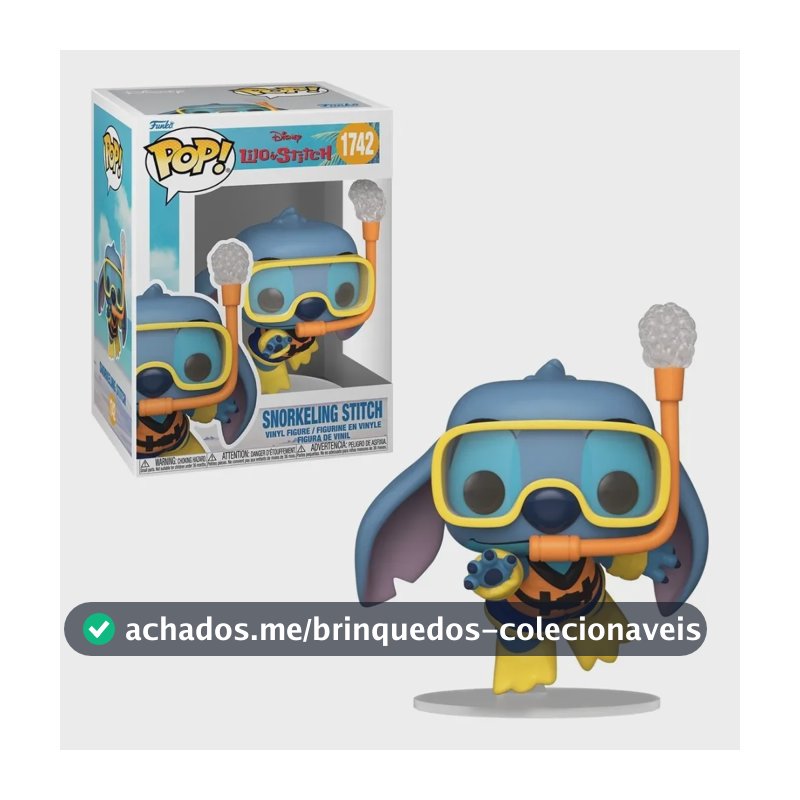 Boneco Funko Pop! Disney Lilo & Stitch - Stitch Mergulhador