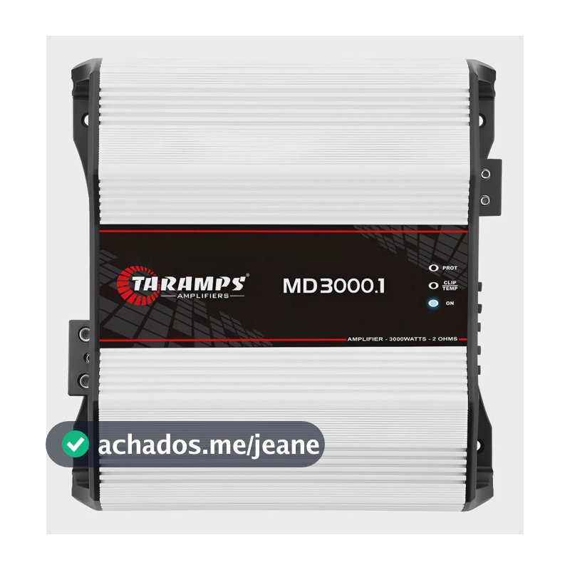 Modulo Taramps Md3000 2 Ohms Md 3000 1 Canal 3000watts 2ohms Branco