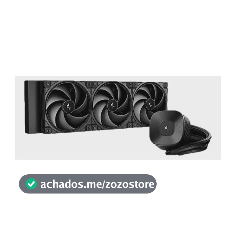 Refrigeração preta Deepcool Le360 V2 Zero Black 3400 Rpm