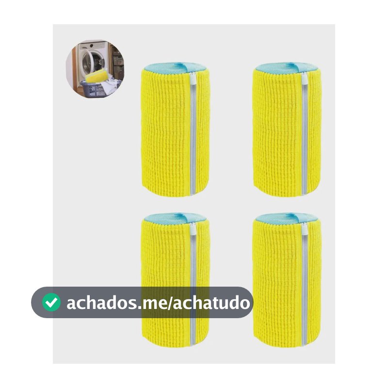 Kit 4 Saco Para Lavar Sapatos Tênis Na Máquina De Lavar Kit 4