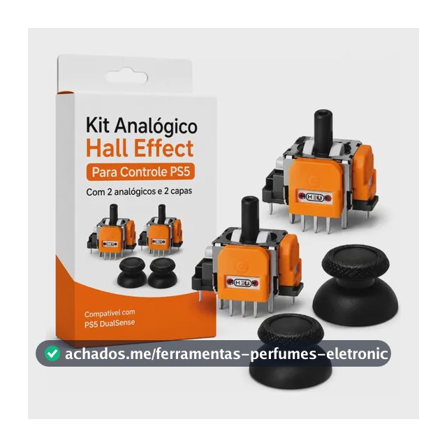 Kit 2 Analógicos Magnéticos Hall Effect Controle Ps5 Dual