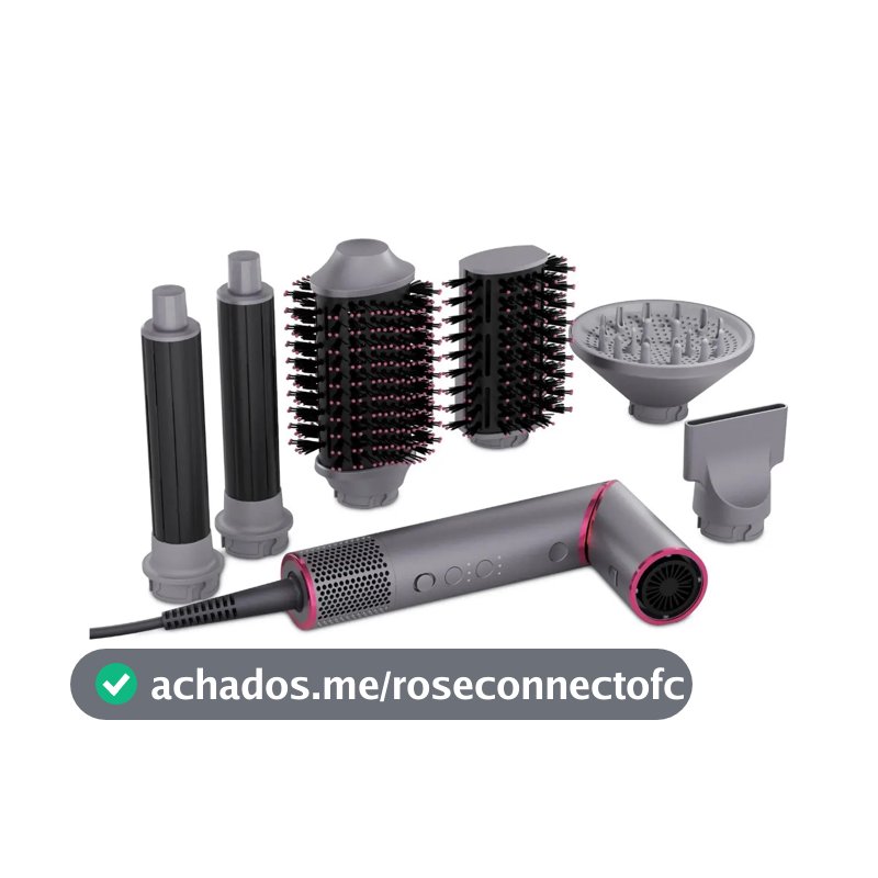 Secador de Cabelo PSD16A com 6 Acessórios 1450W Motor BLDC Philco Cinza E Rosa