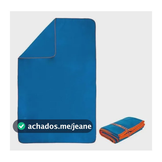 Toalha Microfibra Natação Praia Sec Rápido 80x130 Azul Clar Liso