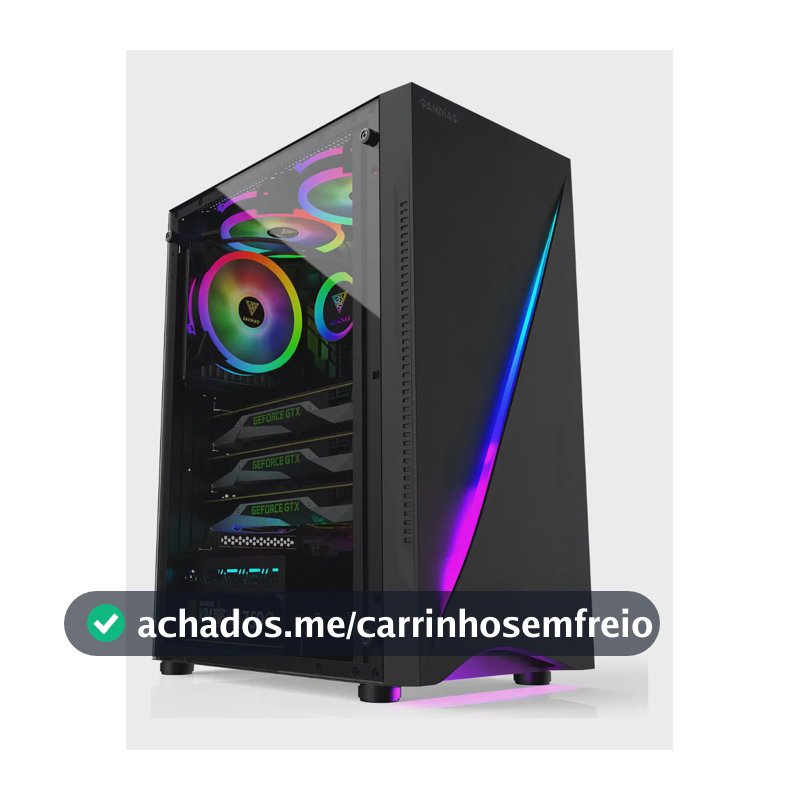 Gabinete Gamer Gamdias Argus E5 Rgb Mid Tower Preto