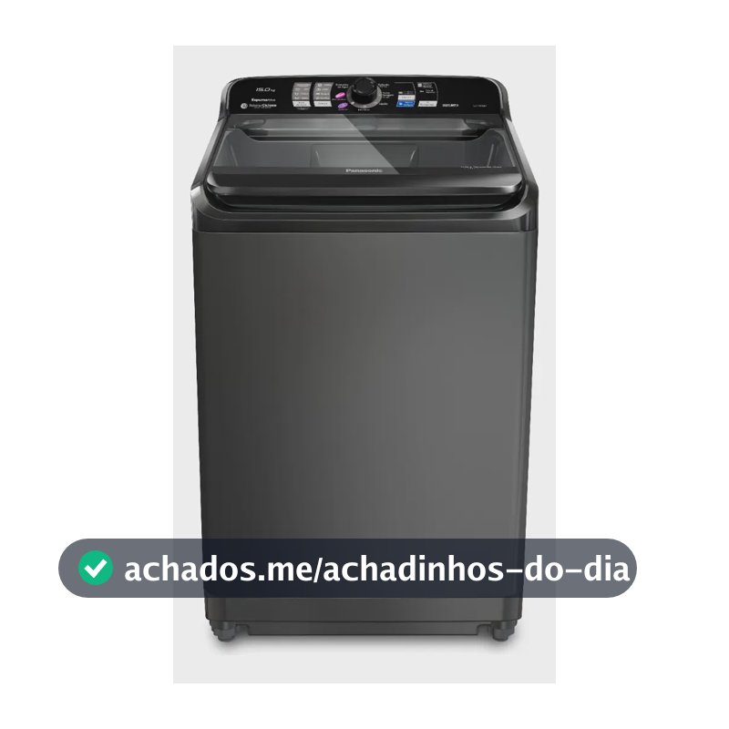 Máquina de Lavar Panasonic 15kg Titânio 127v NA-F150B1T