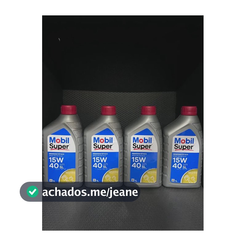 Kit 4 Óleos 15w40 Semissintético Mobil Super Api Sl Carro