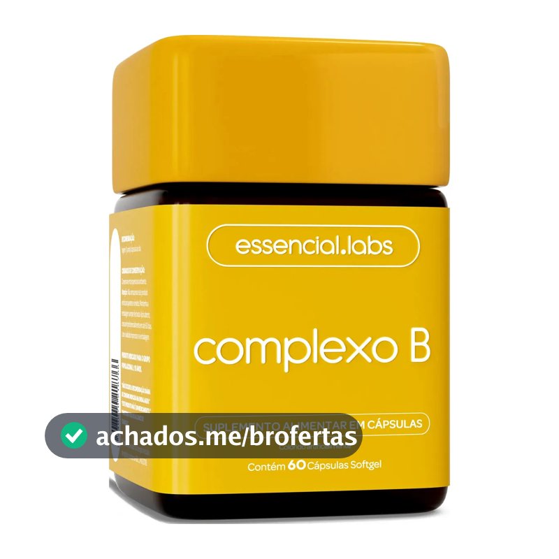 COMPLEXO B - 60 Cápsulas Softgel - Fórmula com Máxima Concentração e Biodisponibilidade