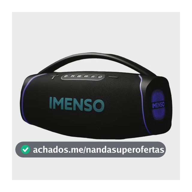 Caixa De Som Imenso X41a 300w Bluetooth Ipx4 Prova D'agua Preto