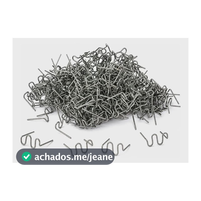 Grampo Soldar Para-choque Ferramenta Funilaria Kit 500   Cinza