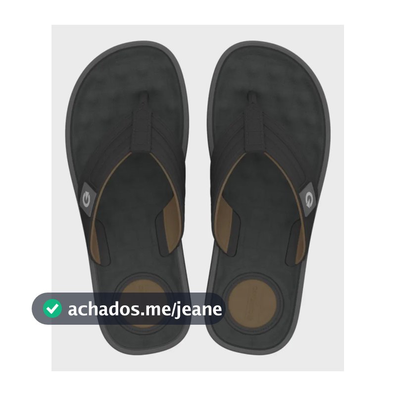 Chinelo Masculino Massageador Casual Cartago Alabama Origina Preto Castor Nenhum 42 Br
