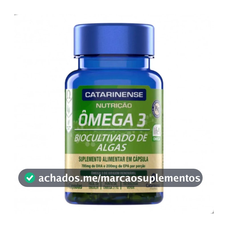Ômega 3 Biocultivado de Algas Catarinense Nutrição 120 Cps