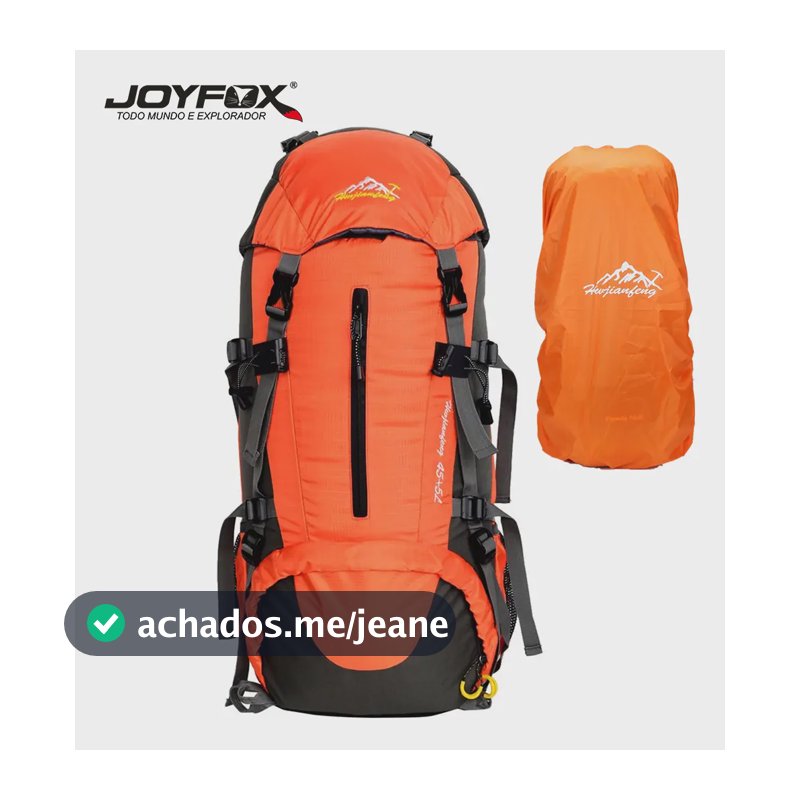 Joyfox Mochila Cargueira 45+5 Litros Viagem Montanhismo Impermeável Camping Desenho Do Tecido Nylon Impermeável Reforcada Trekking Alpinismo