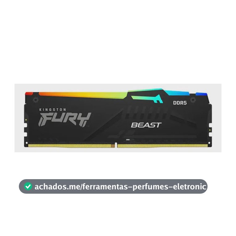 Memoria Kingston Fury Beast, Rgb, 8gb (1x8gb), Ddr5 6000mhz