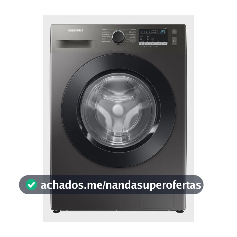 Lavadora Digital Inverter Samsung WW11T Inox 11kg