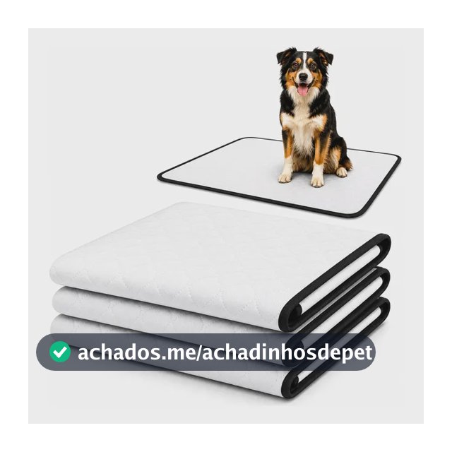 Kit 3 Tapete Higiênico Lavável Cães Cachorro Xixi Grande Dog Tapete Pet Branco Fácil Visualização Do Xixi Dog, Pode Também Verificar Qualquer Alteração Do Xixi Do Seu Cachorro.