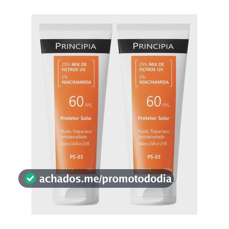 Principia Kit 2 Protetor Solar Corporal Ps-03 FPS60