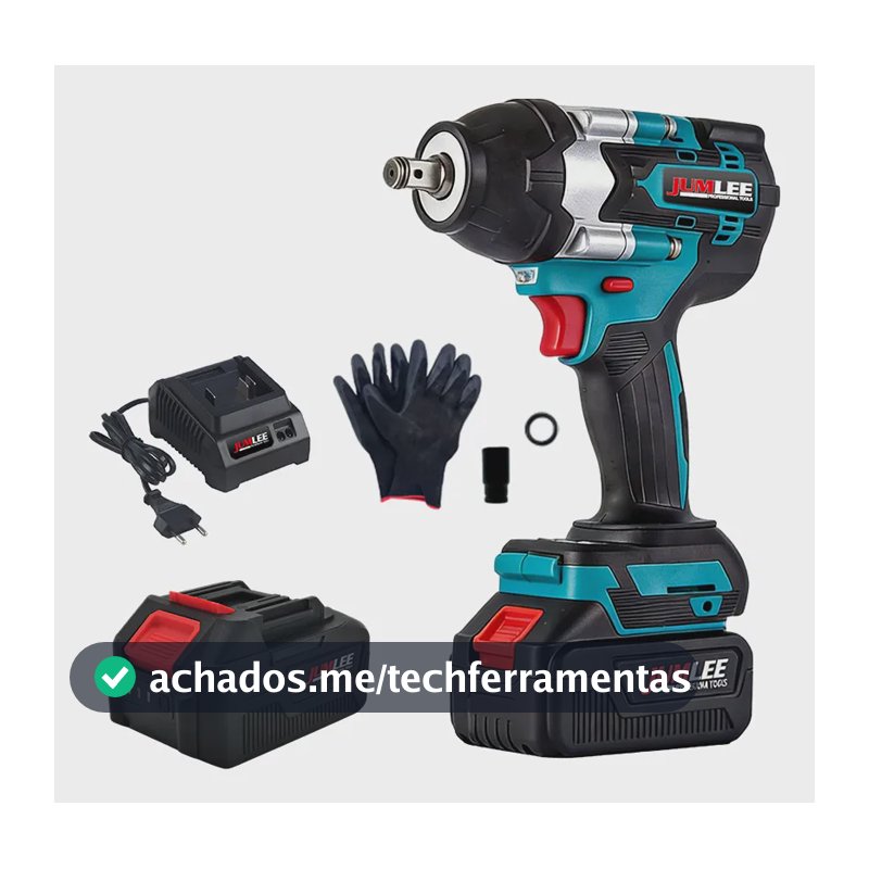 Chave De Impacto Sem Fio Brushless 68v Com Bateria 850n Azul-aço 127/220v 50hz/60hz