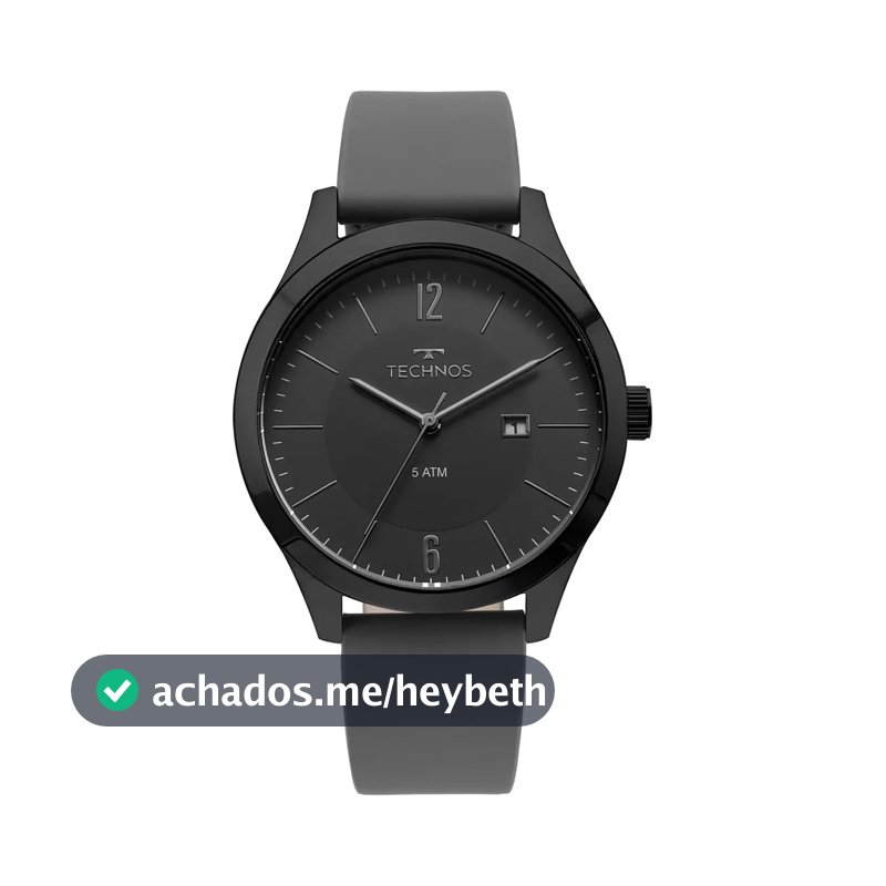Relógio Masculino Technos Steel Cinza
