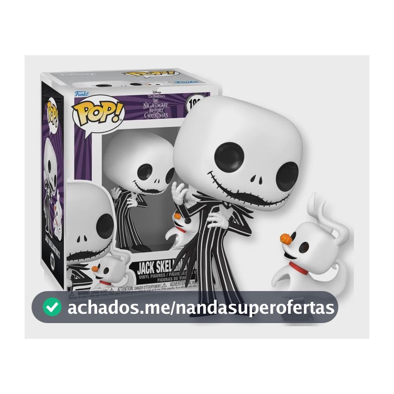 Boneco Funko Pop Disney O Estranho Mundo De Jack Jack E Zero