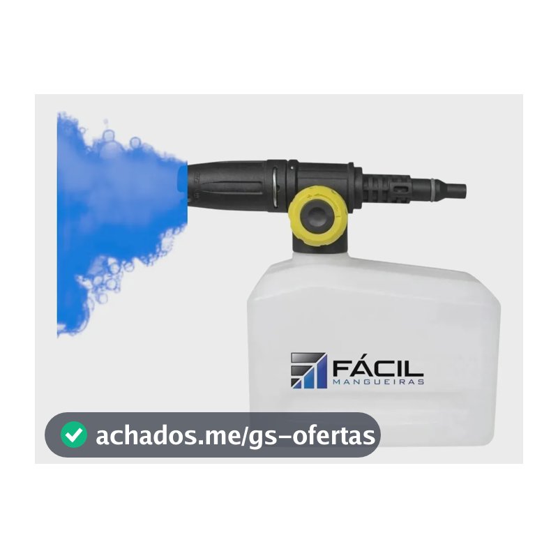 Canhão Espuma Snow Foam Aplicador Detergente Wap Wl 1820 Branco/preto