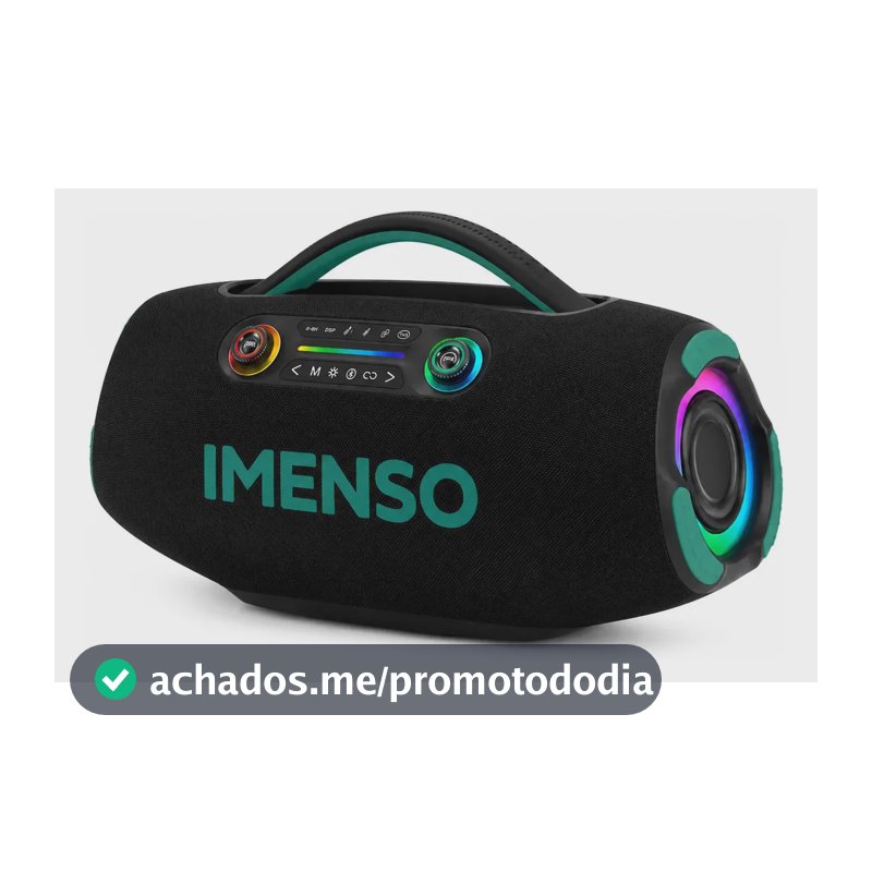 Caixa De Som Bluetooth Portátil 450w 40000mah Tws Rgb Ipx6 Preto